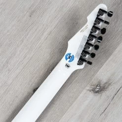 ESP E-II T-B7 7-String Baritone Guitar, Ebony Fretboard, EMG Pickups, Snow White -Musical Instrument Shop 20210915 dsc02554