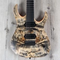 Mayones Duvell Elite 7 7-String Guitar, Ebony Fretboard, Trans Graphite Satine