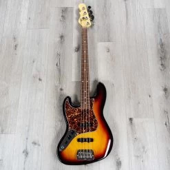 G&L Fullerton Deluxe JB Left-Handed Bass, Caribbean Rosewood Fretboard, 3-Tone Sunburst -Musical Instrument Shop 20211029 dsc05927