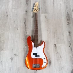 Mike Lull P5 Custom 5-String Bass, Candy Apple Orange -Musical Instrument Shop 20211101 dsc06031