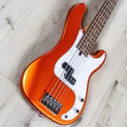 Mike Lull P5 Custom 5-String Bass, Candy Apple Orange -Musical Instrument Shop 20211101 dsc06034