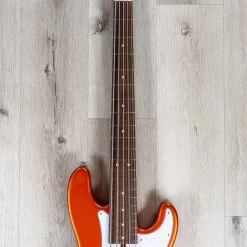Mike Lull P5 Custom 5-String Bass, Candy Apple Orange -Musical Instrument Shop 20211101 dsc06036