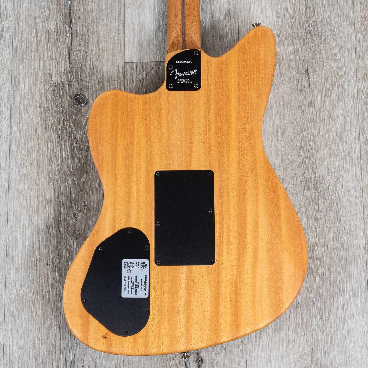 Fender American Acoustasonic Jazzmaster Guitar, Arctic White, Ebony Fretboard 9 Fender American Acoustasonic Jazzmaster Guitar, Arctic White, Ebony Fretboard - Image 7