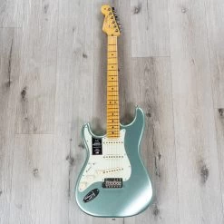 Fender American Professional II Stratocaster Left-Handed Guitar, Maple Fretboard, Mystic Surf Green -Musical Instrument Shop 20211130 dsc08193