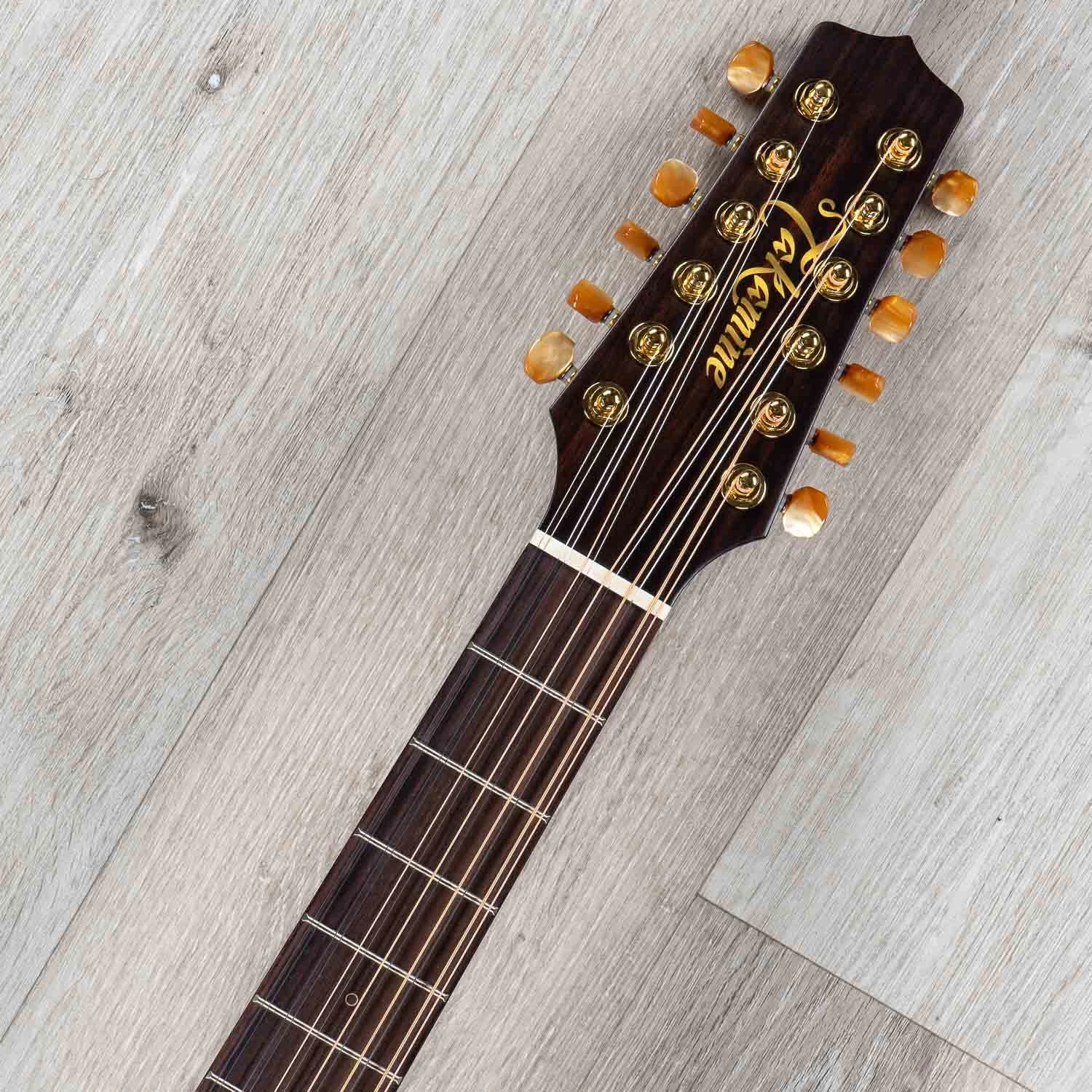 Takamine P3DC-12 12-String Dreadnought Acoustic-Electric Guitar, Left-Handed, Hard Case - Natural 12 Takamine P3DC-12 12-String Dreadnought Acoustic-Electric Guitar, Left-Handed, Hard Case - Natural - Image 10