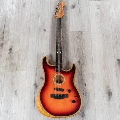 Fender American Acoustasonic Stratocaster Guitar, Ebony Fretboard, 3 Color Sunburst 15 Fender American Acoustasonic Stratocaster Guitar, Ebony Fretboard, 3 Color Sunburst -Musical Instrument Shop 20220117 dsc02899