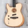 Fender American Acoustasonic Telecaster Left-Handed Guitar, Ebony Fretboard, Natural
