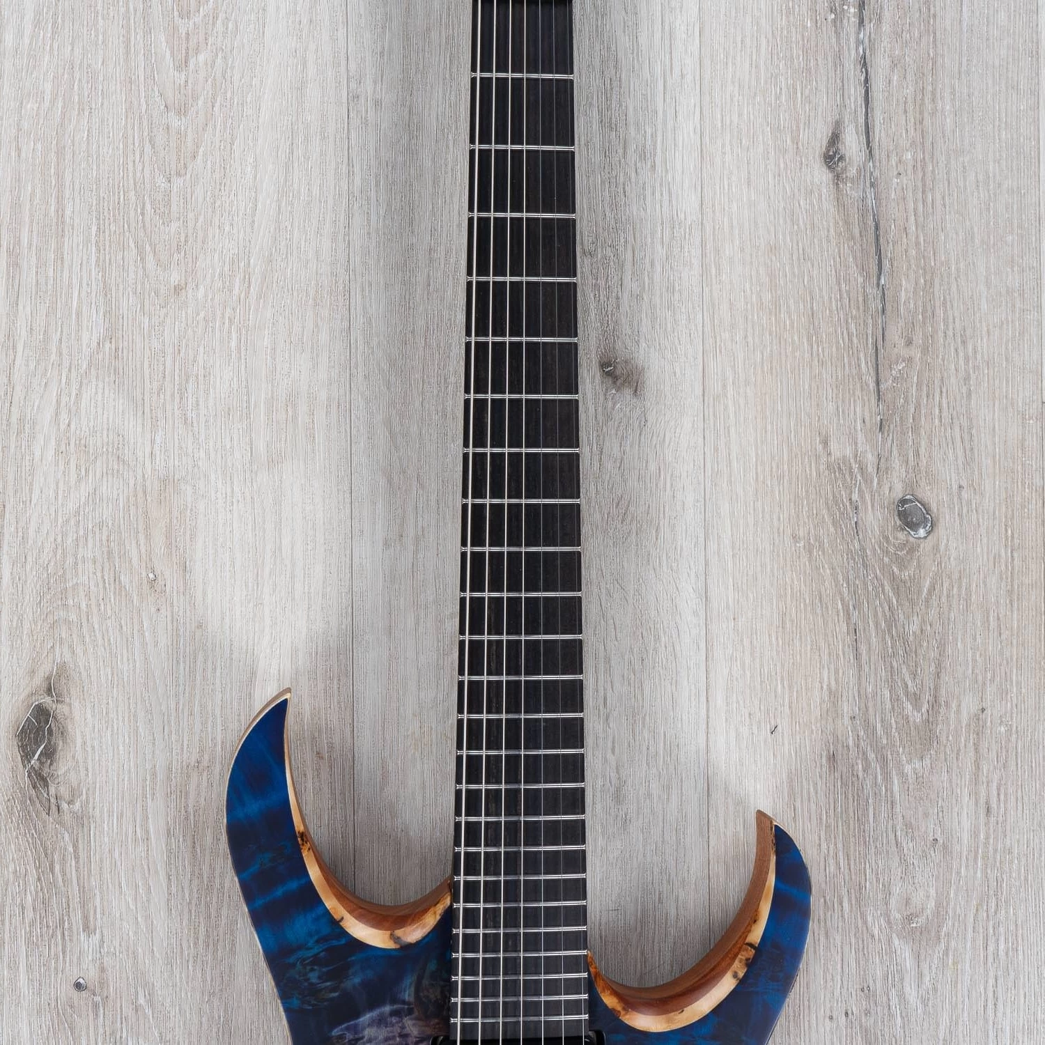 Mayones Duvell Elite Pro 7, 7-String Guitar, Trans Dirty Purple Blue Burst 6 Mayones Duvell Elite Pro 7, 7-String Guitar, Trans Dirty Purple Blue Burst - Image 4