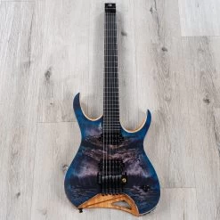 Mayones Hydra Elite Pro 6 Headless Guitar, Dirty Purple Blue Burst -Musical Instrument Shop 20220224 dsc07919