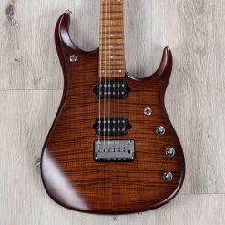 Ernie Ball Music Man John Petrucci JP15, Sahara Burst, Flame Maple Top, Roasted Flame Maple Neck And Fretboard