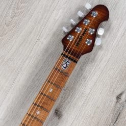 Ernie Ball Music Man John Petrucci JP15, Sahara Burst, Flame Maple Top, Roasted Flame Maple Neck And Fretboard -Musical Instrument Shop 20220316 dsc01385