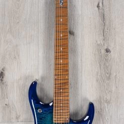 Ernie Ball Music Man John Petrucci JP15 7-String Guitar, Roasted Maple Fretboard, Cerulean Paradise Quilt -Musical Instrument Shop 20220316 dsc01411
