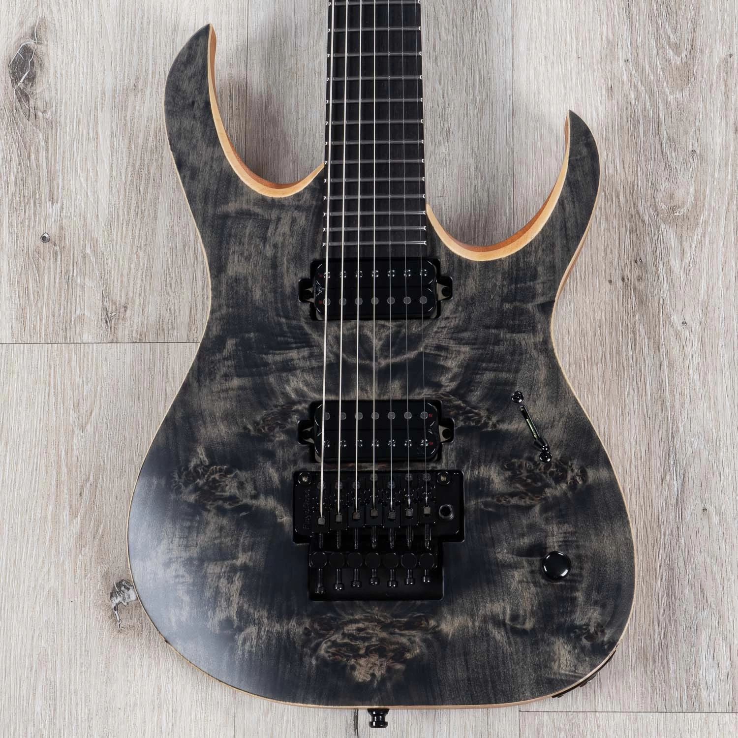 Mayones Duvell Elite Pro 7, 7-String Guitar, Trans Black Satin 3 Mayones Duvell Elite Pro 7, 7-String Guitar, Trans Black Satin