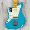Fender American Professional II Jazzmaster Left-Handed Guitar, Maple Fretboard, Miami Blue -Musical Instrument Shop 20220329 dsc04370 1