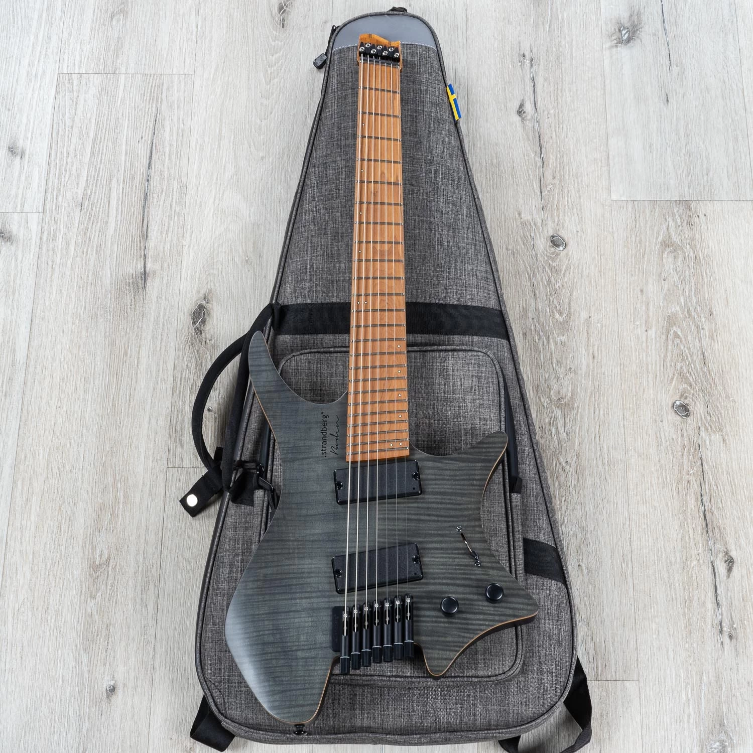 Strandberg Boden Standard 7 Maple Flame Black Headless Electric Guitar W/ Gig Bag 12 Strandberg Boden Standard 7 Maple Flame Black Headless Electric Guitar W/ Gig Bag - Image 10