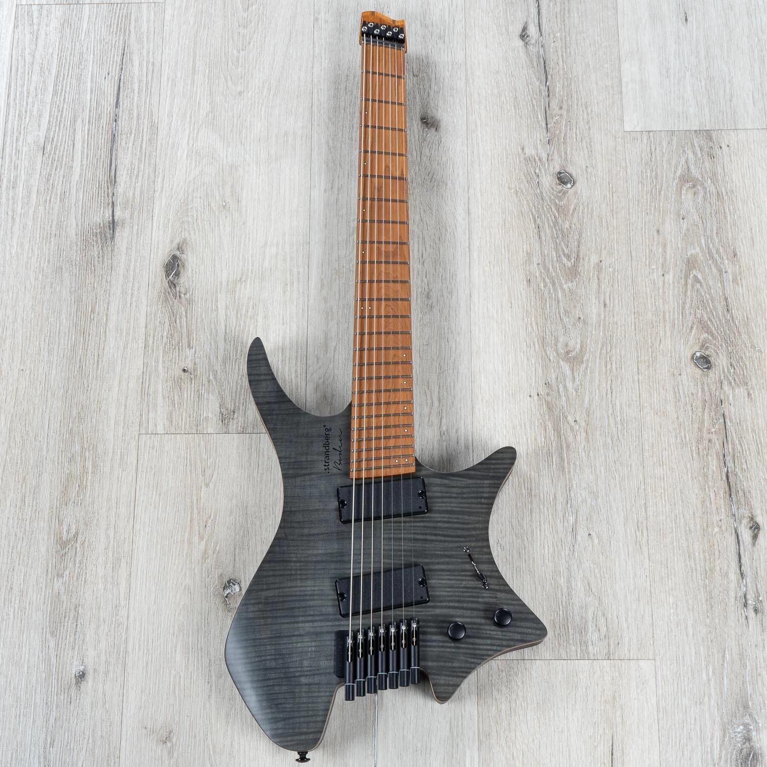 Strandberg Boden Standard 7 Maple Flame Black Headless Electric Guitar W/ Gig Bag 5 Strandberg Boden Standard 7 Maple Flame Black Headless Electric Guitar W/ Gig Bag - Image 3