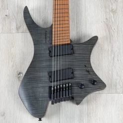 Strandberg Boden Standard 7 Maple Flame Black Headless Electric Guitar W/ Gig Bag