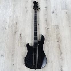 Sandberg VS-4 Left-Handed Bass Guitar, Matte Black -Musical Instrument Shop 20220413 dsc07618