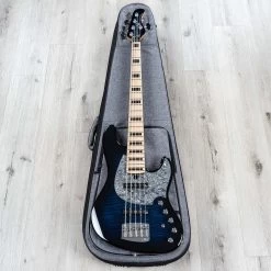 Mayones Jabba Classic 5 Bass Guitar, 5-String, Trans Blue -Musical Instrument Shop 20220419 dsc08529