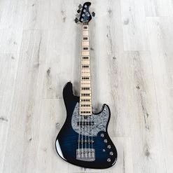 Mayones Jabba Classic 5 Bass Guitar, 5-String, Trans Blue -Musical Instrument Shop 20220419 dsc08532