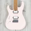 Charvel Pro-Mod DK24 HH 2PT CM LH Left-Handed Guitar, Caramelized Fretboard, Satin Shell Pink -Musical Instrument Shop 20220509 dsc00476