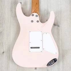 Charvel Pro-Mod DK24 HH 2PT CM LH Left-Handed Guitar, Caramelized Fretboard, Satin Shell Pink -Musical Instrument Shop 20220509 dsc00487