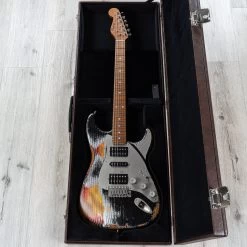 Paoletti Stratospheric Loft HSH Guitar, Firemist Black -Musical Instrument Shop 20220516 dsc00937 1