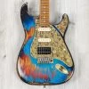 Paoletti Stratospheric Loft HSS Guitar, Relic Blue -Musical Instrument Shop 20220516 dsc00966