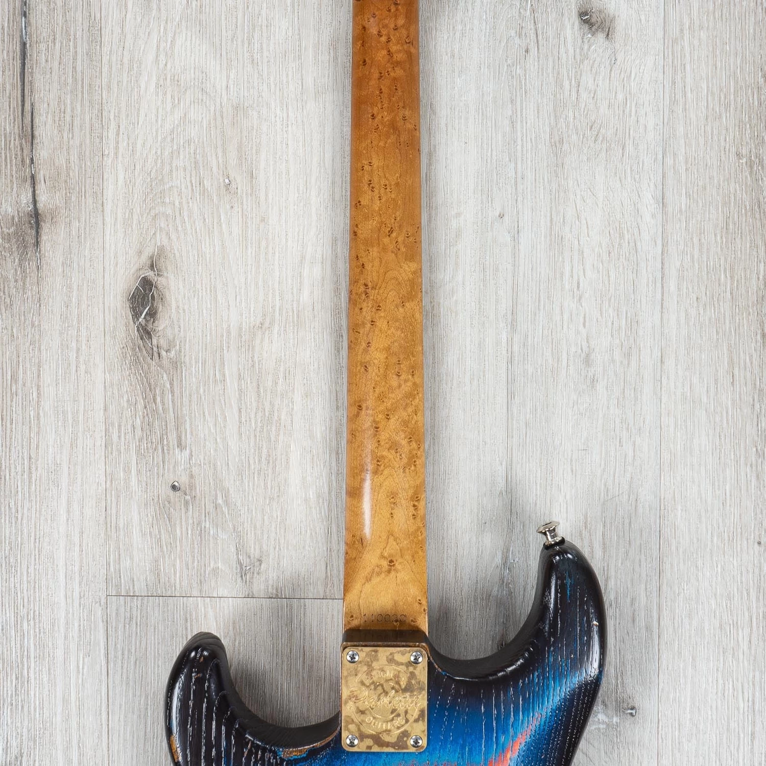 Paoletti Stratospheric Loft HSS Guitar, Relic Blue 7 Paoletti Stratospheric Loft HSS Guitar, Relic Blue - Image 5