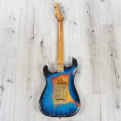 Paoletti Stratospheric Loft HSS Guitar, Relic Blue 18 Paoletti Stratospheric Loft HSS Guitar, Relic Blue -Musical Instrument Shop 20220516 dsc00981