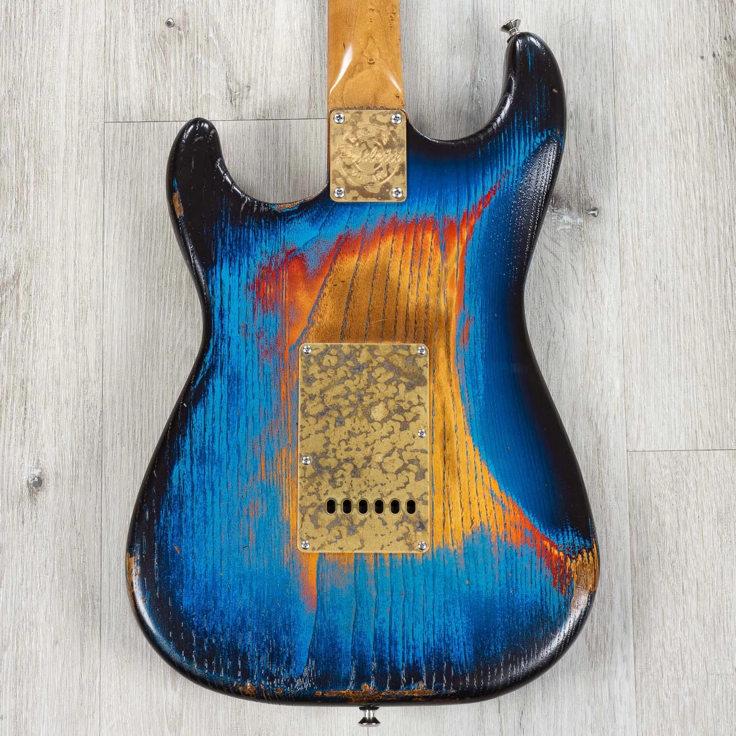 Paoletti Stratospheric Loft HSS Guitar, Relic Blue 9 Paoletti Stratospheric Loft HSS Guitar, Relic Blue - Image 7
