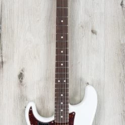 Fender American Ultra Stratocaster Left-Hand Guitar, Rosewood Fretboard, Arctic Pearl -Musical Instrument Shop 20220526 dsc02226