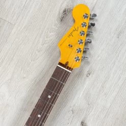Fender American Ultra Stratocaster Left-Hand Guitar, Rosewood Fretboard, Arctic Pearl -Musical Instrument Shop 20220526 dsc02228
