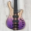 Mayones Viking 5 5-String Bass, Transparent Dirty Ash Fade Up Violet Matt -Musical Instrument Shop 20220609 dsc03383