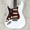 Fender American Ultra Stratocaster Left-Handed Guitar, Rosewood Fretboard, Arctic Pearl -Musical Instrument Shop 20220616 dsc04119