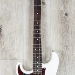 Fender American Ultra Stratocaster Left-Handed Guitar, Rosewood Fretboard, Arctic Pearl -Musical Instrument Shop 20220616 dsc04122