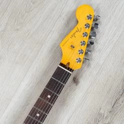 Fender American Ultra Stratocaster Left-Handed Guitar, Rosewood Fretboard, Arctic Pearl -Musical Instrument Shop 20220616 dsc04123