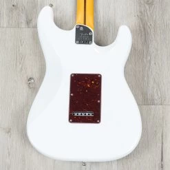 Fender American Ultra Stratocaster Left-Handed Guitar, Rosewood Fretboard, Arctic Pearl -Musical Instrument Shop 20220616 dsc04130