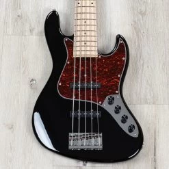 Sadowsky MetroLine 21-Fret Vintage J/J 5-String Bass, Swamp Ash Body, Solid Black High Polish