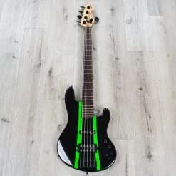 Sandberg California TM-5 Exclusive Run Bass, 5-String, Cosmic Black W/ Neon Green Stripes 15 Sandberg California TM-5 Exclusive Run Bass, 5-String, Cosmic Black W/ Neon Green Stripes -Musical Instrument Shop 20220705 dsc05696