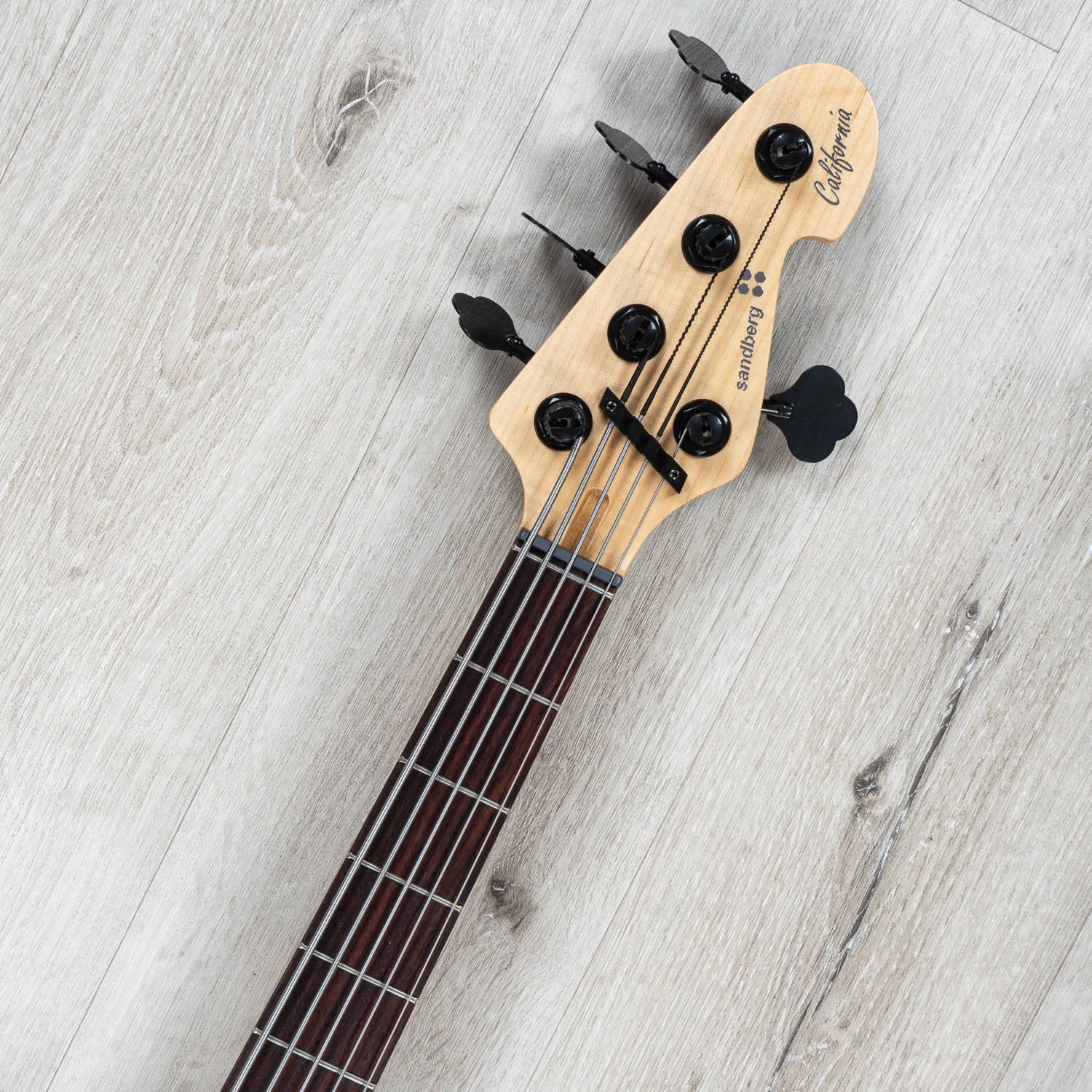 Sandberg California TM-5 Exclusive Run Bass, 5-String, Cosmic Black W/ Neon Green Stripes 10 Sandberg California TM-5 Exclusive Run Bass, 5-String, Cosmic Black W/ Neon Green Stripes - Image 8