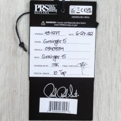 PRS Paul Reed Smith Grainger 5 10-Top Bass, 5-String, Purple Iris 25 PRS Paul Reed Smith Grainger 5 10-Top Bass, 5-String, Purple Iris -Musical Instrument Shop 20220709 dsc06070