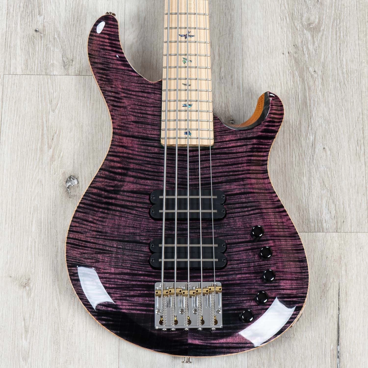 PRS Paul Reed Smith Grainger 5 10-Top Bass, 5-String, Purple Iris 3 PRS Paul Reed Smith Grainger 5 10-Top Bass, 5-String, Purple Iris