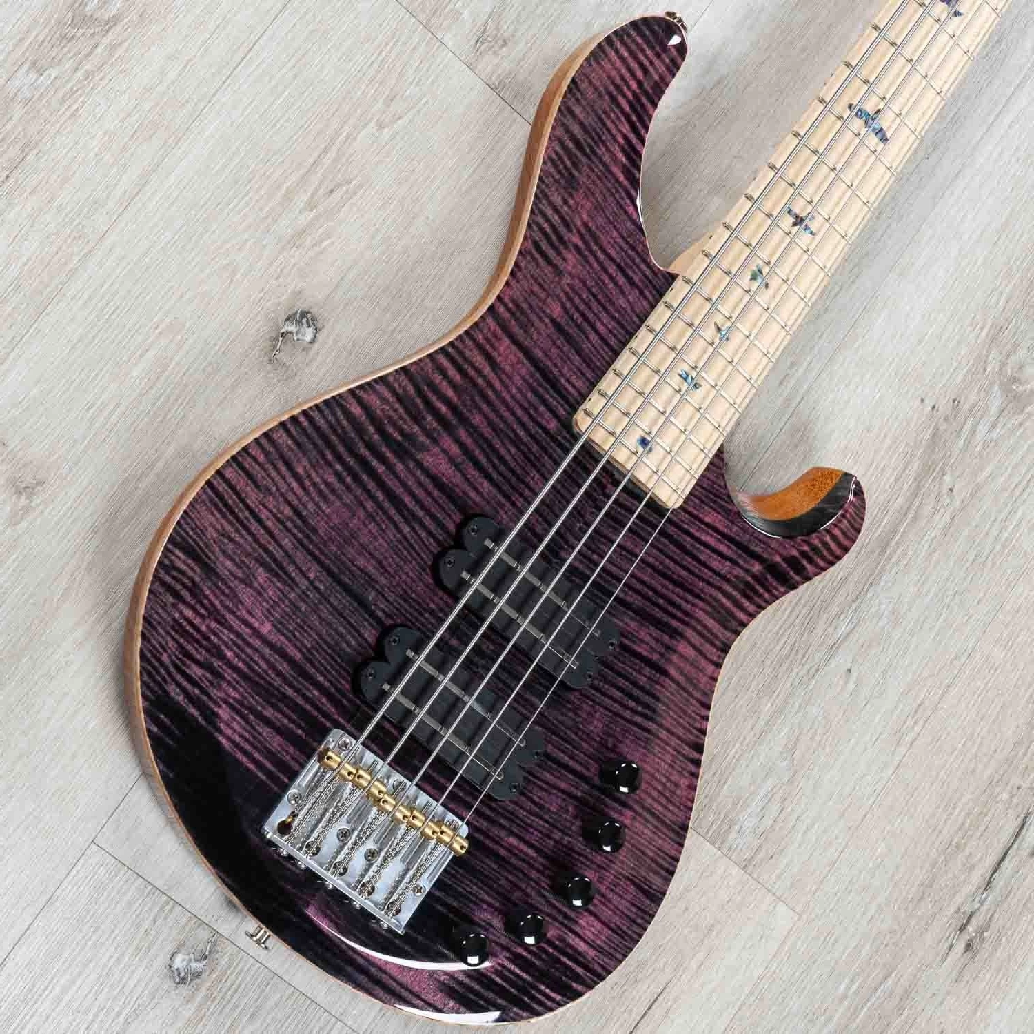 PRS Paul Reed Smith Grainger 5 10-Top Bass, 5-String, Purple Iris 4 PRS Paul Reed Smith Grainger 5 10-Top Bass, 5-String, Purple Iris - Image 2