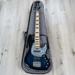 Mayones Jabba Classic 5 5-String Bass, Maple Fretboard, Trans Dirty Blue Burst Gloss -Musical Instrument Shop 20220712 dsc06297
