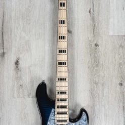 Mayones Jabba Classic 5 5-String Bass, Maple Fretboard, Trans Dirty Blue Burst Gloss -Musical Instrument Shop 20220712 dsc06307