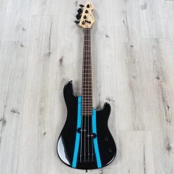 Sandberg Lionel VS Short Scale Bass, Exclusive Run, Cosmic Black W/ Marley Blue Racing Stripes -Musical Instrument Shop 20220718 dsc06815 1