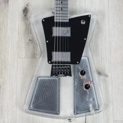 Aluminati Orion Dark Matter Guitar, Lucite Clear Body, 3x3 Headstock