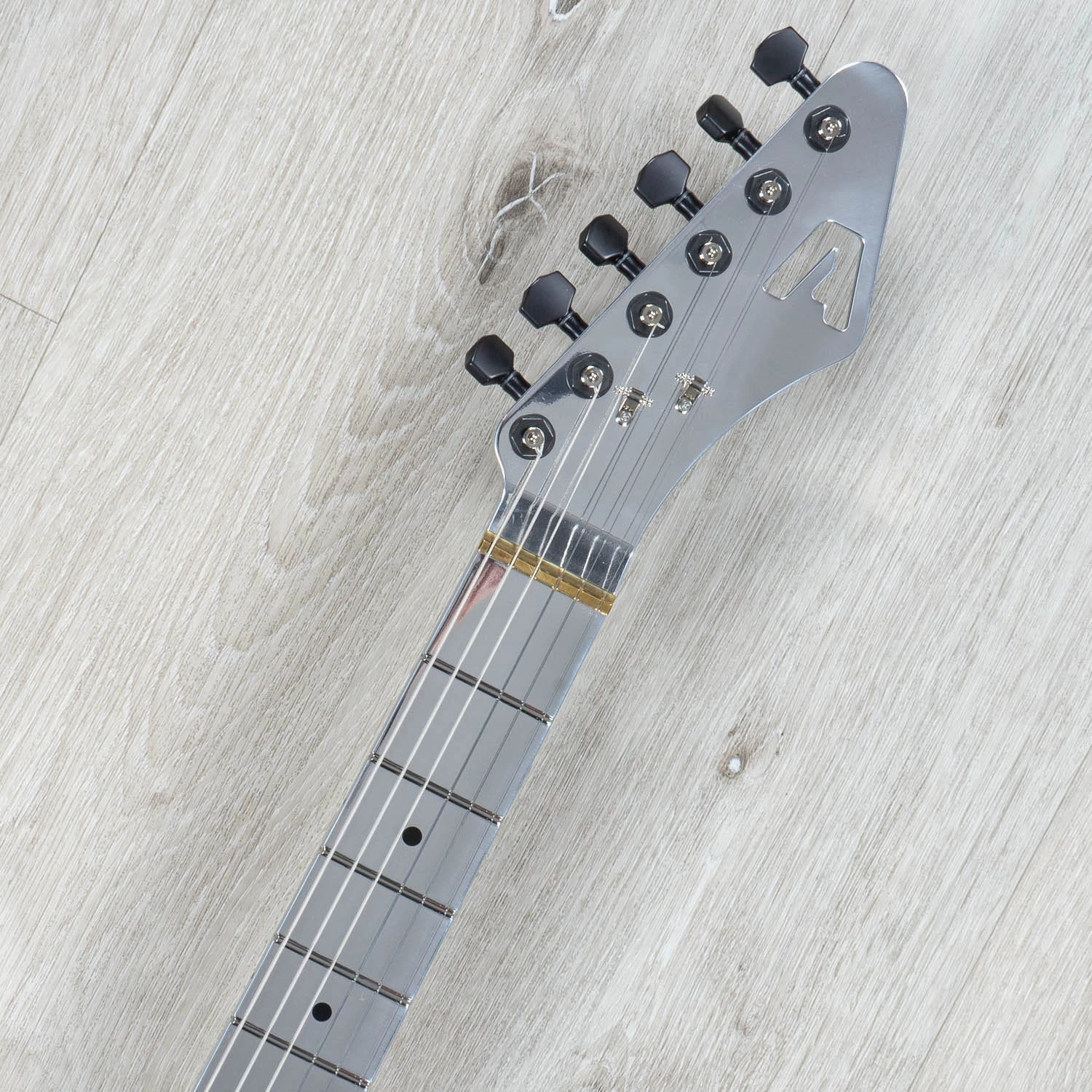 Aluminati Orion Dark Matter Guitar, Lucite Clear Body, 6-Inline Headstock 10 Aluminati Orion Dark Matter Guitar, Lucite Clear Body, 6-Inline Headstock - Image 8
