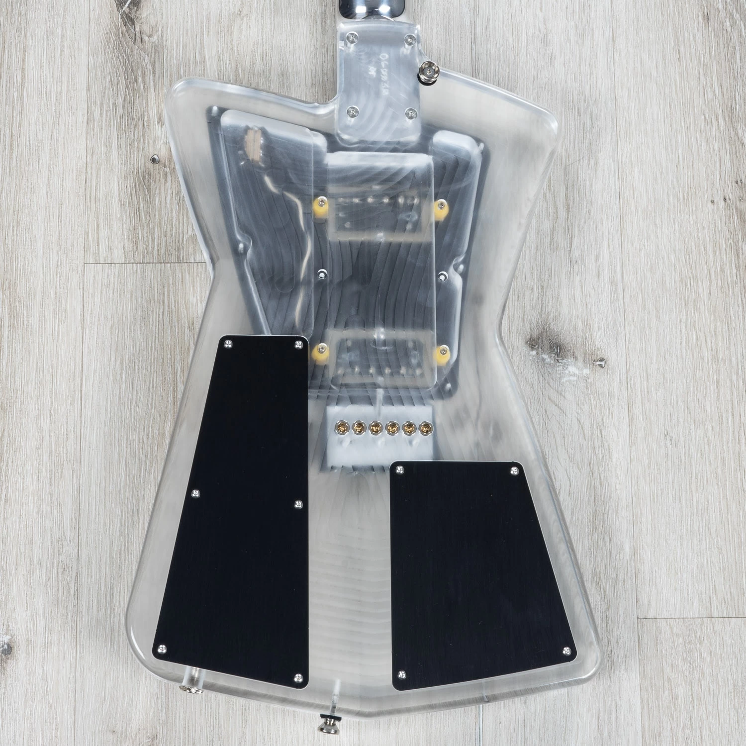Aluminati Orion Dark Matter Guitar, Lucite Clear Body, 6-Inline Headstock 9 Aluminati Orion Dark Matter Guitar, Lucite Clear Body, 6-Inline Headstock - Image 7